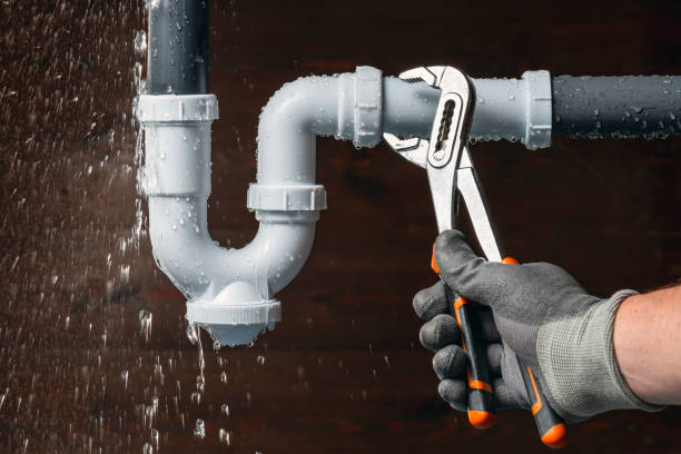 Professional Emergency Plumber technician working in Farmersville, IL